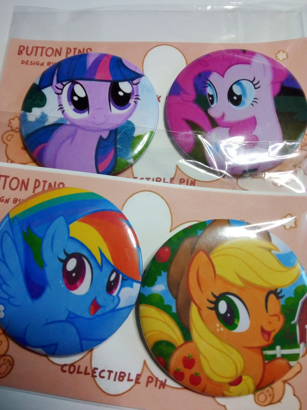 My Little Pony Character Button Pins
